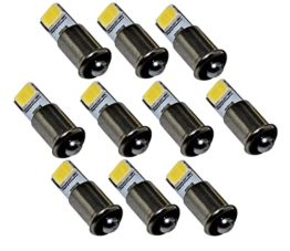 10x MS4 LED Lampen - 10V bis 22V - passend für Märklin Piko TT H0 - Modellbahn Modellbau warmweiß kaltweiß (warmweiß) - 1