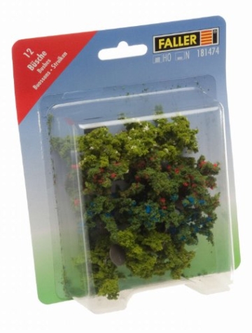 181474 - Faller - Büsche farblich sortiert ca. 4 cm (12 Stc.) - 1