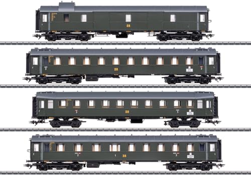 42514 H0 Schnellzugwagen-Set zur Dampflok BR 19.0, DR, Ep. III - 1