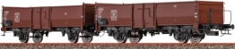 48639 H0 2er Set offene Güterwagen Omm52, DB, Ep. III - 1