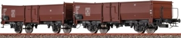 48639 H0 2er Set offene Güterwagen Omm52, DB, Ep. III - 1