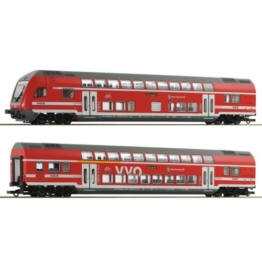 6200066 H0 2er Set Doppelstockwagen mit Steuerwagen, DBAG, DC-Digital - 1