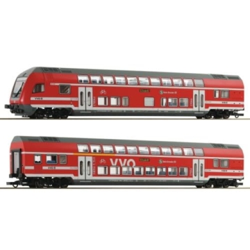 6200066 H0 2er Set Doppelstockwagen mit Steuerwagen, DBAG, DC-Digital - 1