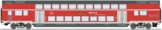 6200146 H0 Doppelstockwagen DBpza, 2. Klasse, DB AG, Ep. VI - 1