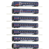 6270065 N 7er Set Personenwagen mit Steuerwagen 'Nightjet', ÖBB, DC-Digital - 1