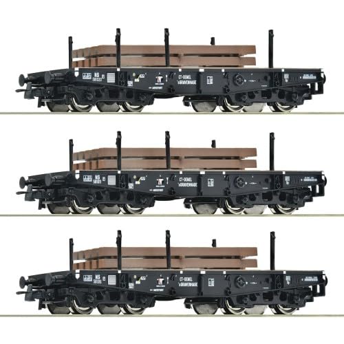 6600016 H0 3er Set Schwerlastwagen mit Ladegut, NS, Ep. III - 1