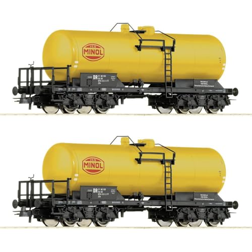 6600199 H0 2er Set Kesselwagen, DR, Ep. IV 'MINOL' - 1