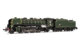 ARNOLD HN2545 SNCF, 141R 460 mit gemischten Speichen- und Boxpok-Rädern und genietetem Kohletender, grüne Lackierung, Dampflokomotive Ep III - 1