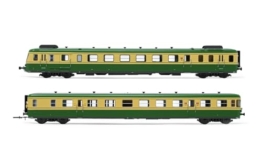 Arnold HN2635 SNCF, RGP2 Diesel-Triebwagen, Rebuilt Version, grün/beige Livery, ep.IV - 1