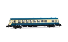 ARNOLD HN2696S DB, vierachsiger Dieseltriebwagen BR 627.0, blau/beige Lackierung, Ep. IV, mit DCC-Sounddecoder, Modellbahn-Diesellokomotive, ab 14 Jahren - 1