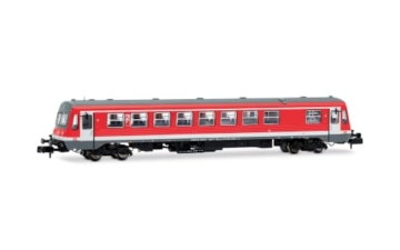 ARNOLD HN2697S DB AG, vierachsiger Dieseltriebwagen BR 627.0, rote Lackierung, Ep. VI, mit DCC-Sounddecoder, Modellbahn-Diesellokomotive, ab 14 Jahren - 1