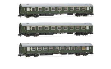 ARNOLD HN4421 DR, 3er-Pack OSShD-Wagen Typ B, grüne Lackierung, EpIII, 1 x A Plus 1 x AB Plus 1 x Bc-Personenwagen - 1