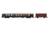 ARNOLD HN4446 SNCF, Wartungszug, inklusive ehemaliger B10-Wagen und 1 x G4-Wagen, Folge IV-V-Fahrzeuge – Reisezugwagen, Green & Brown - 1