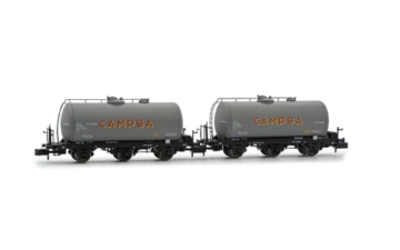 ARNOLD HN6674 RENFE, 2-teiliges Set 3-achsiger Kesselwagen CAMPSA, 2; lackierung, EpIII Güterwagen - 2
