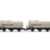 Arnold HN6677 SNCF, 2-teiliges Set 3-achsiger Kesselwagen, Petroles de l'Ouest, graue Lackierung, epIV Güterwagen, Grau - 1