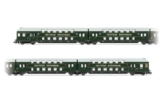Arnold TT HN9523 DR, 4-teiliger Doppeldecker mit Steuerkabine, grün/graues Dach, Ep. III Personenwagen - 1