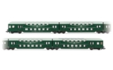 ARNOLD TT HN9524 DR, 4-teiliger Doppeldecker ohne Steuerkabine, grün/graues Dach, Ep. IV-Personenwagen - 1