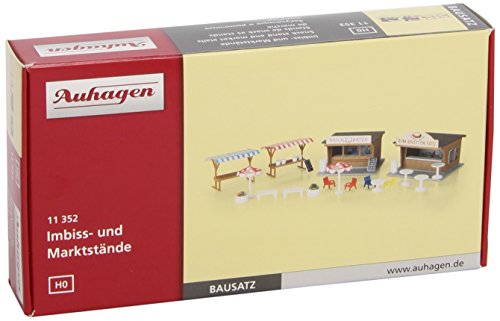Auhagen 11352 - Snackständer und Marktstände Modellierset - 1
