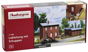 Auhagen 11389 11389-Lokleitung mit Schuppen, bunt - 1