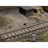 Auhagen 41619 H0 10 Seilzughalter und 2 Druckrollenkaesten Fertigmodell - 1