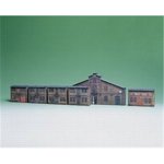Auhagen 42506 H0 Relief-Kartonbausatz mit 6 Industrie-Fassaden - 1