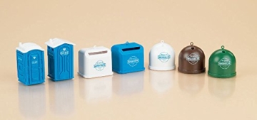 Auhagen 42593.0 - Mobiltoiletten, Recycling Container, bunt - 1