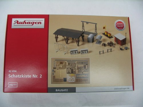 Auhagen 42654 42654-Schatzkiste Nummer 2, Modelleisenbahn Zubehör, bunt - 1
