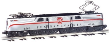 Bachmann 65204 Industries GG1 Electric DCC Ready PRR Silber mit rotem Streifen Congressional #4866 HO Scale Train Car - 2