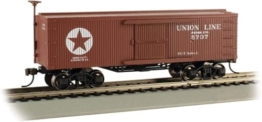 Bachmann Spur H0 Old Time Wood Boxcar Union Line - 1