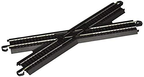 Bachmann Trains 44440 Snap-Fit E-Z Track 30 Degree Crossing (1/Card-Steel Alloy Rail with Black Roadbed-HO Scale - 2