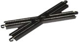 Bachmann Trains 44440 Snap-Fit E-Z Track 30 Degree Crossing (1/Card-Steel Alloy Rail with Black Roadbed-HO Scale - 1