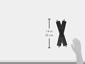 Bachmann Trains 44440 Snap-Fit E-Z Track 30 Degree Crossing (1/Card-Steel Alloy Rail with Black Roadbed-HO Scale - 3