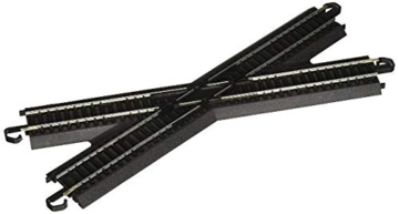Bachmann Trains 44440 Snap-Fit E-Z Track 30 Degree Crossing (1/Card-Steel Alloy Rail with Black Roadbed-HO Scale - 1