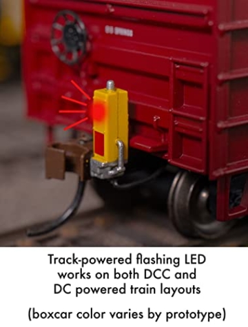 Bachmann Züge 14904 15,7 m Außenverstrebter Kastenwagen mit blinkendem Ende der Zugvorrichtung – CSX – HO Scale Hobby Fracht, prototypisch blau - 7