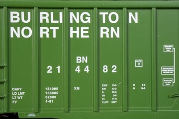 Bachmann Züge - Box aus dem Auto mit blinkendem Ende des Zuges 50' Zug Device - Burlington Northern - HO Scale - 3