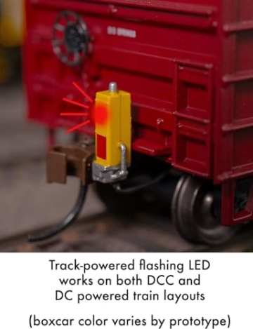 Bachmann Züge - Box aus dem Auto mit blinkendem Ende des Zuges 50' Zug Device - Burlington Northern - HO Scale - 6