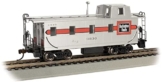Bachmann Züge - Profilcaboose mit versetzter Kuppel - Burlington #13530 - Maßstab HO, silber - 1