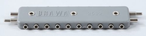 Brawa 2592 Verteilerplatte 10-fach für 2,5 mm Stecker 2-polig - 1