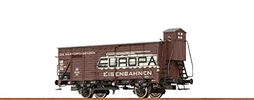 Brawa 49747 Gedeckter Güterwagen G10 „Europa Eisenbahnen” DB - 1