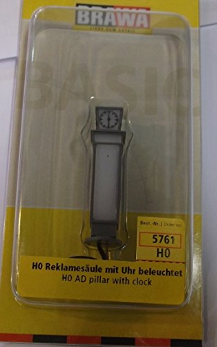 BRAWA 5761 Reklamesäule mit Uhr - 1