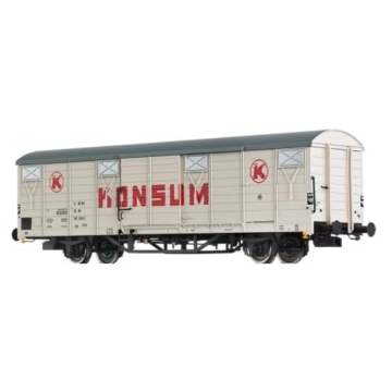 Brawa H0 Güterwagen DR Ep.IV 'Konsum' 21 50 150 2549-2 Metallic - 1