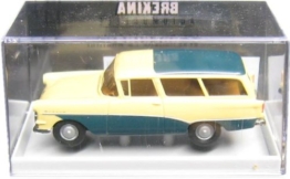 Brekina 20050 Opel Rekord P1 CarAVan - beige/blaugrün - 1