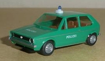 Brekina 25508 VW Golf I Polizei grün - 1
