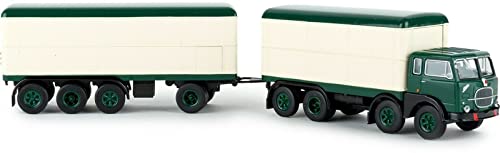Brekina 58422 FIAT 690 Millepiedi dunkelgrün, Weiss 1:87 Neu - 1