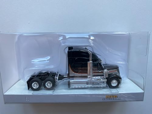 Brekina 85825, International Lonestar, schwarz/Silber, US Truck Modell 1:87 (H0) - 2