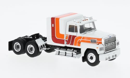 Brekina 85876 Ford LTL 9000, weiß/orange, US Truck Modell 1:87 (H0) - 1