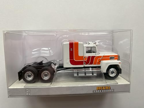 Brekina 85876 Ford LTL 9000, weiß/orange, US Truck Modell 1:87 (H0) - 2
