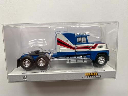 Brekina 85877 Ford LTL 9000, blau/weiß, US Truck Modell 1:87 (H0) - 2