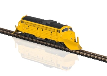 Diesellokomotive mit Schneeräumer - 2