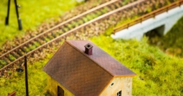 H0-Endbahnhof mit Bahnsteig und Güterbereich